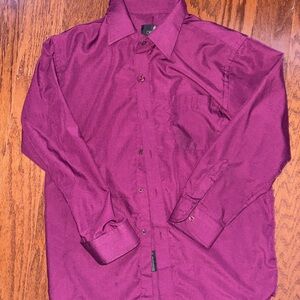 Vittorio youth Rich burgundy Dress Shirt Sz 12